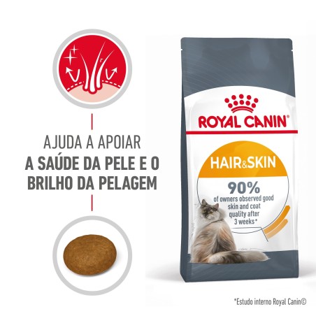 Ração para gato adulto  - Royal Canin Hair & Skin Care