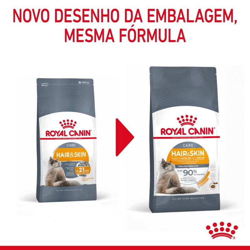 Ração para gato adulto  - Royal Canin Hair & Skin Care