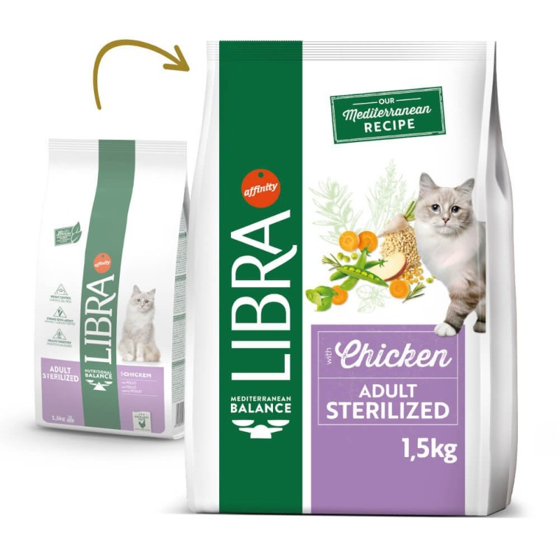 Ração para gato Libra Sterilized Frango