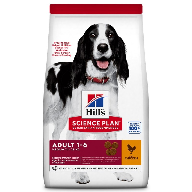 Ração para cães de porte médio - Hill's Adult Medium