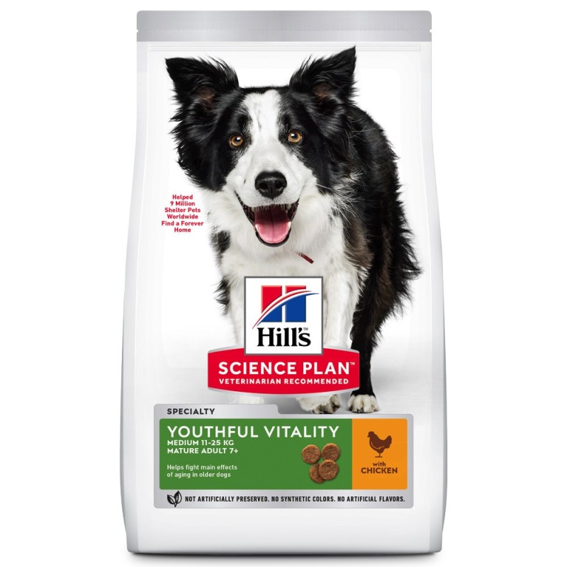 Ração para cão - Hill's Youthful Vitality Medium Mature 7+