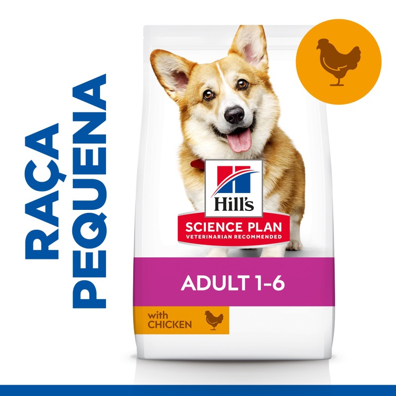 Ração para cão pequeno - Hill's Adulto Small & Mini - Frango