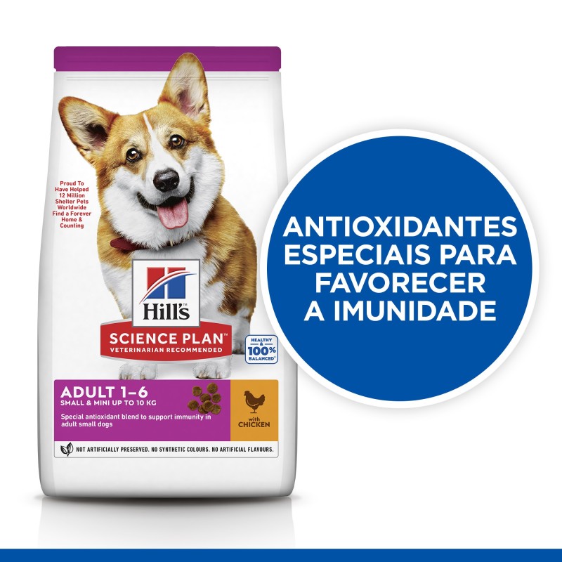 Ração para cão pequeno - Hill's Adulto Small & Mini - Frango