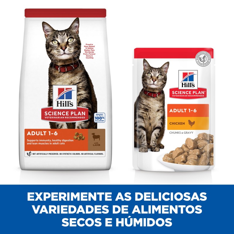 Ração para gato Hill's Adult - Cordeiro