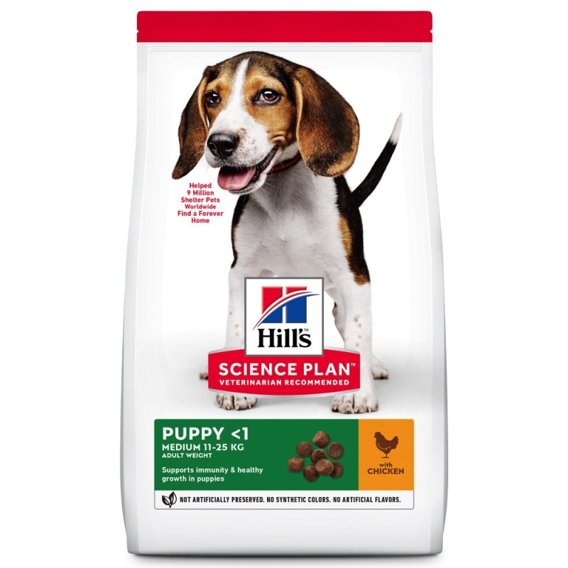 Ração para Cão Hill's Puppy Medium Frango