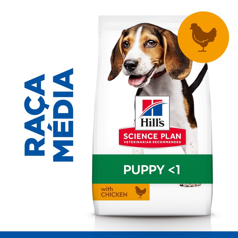 Ração para Cão Hill's Puppy Medium Frango
