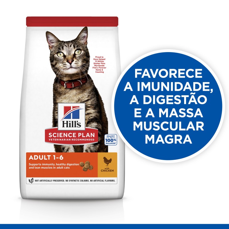 Ração para gato - Hill's Adult - Frango