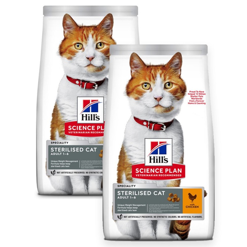 Ração para gato Hill's Sterilised Young Adult