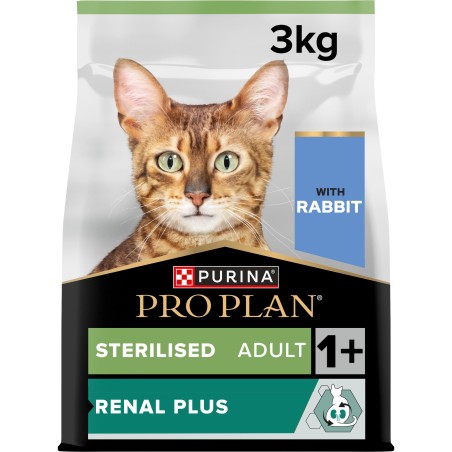 Ração para gato Pro Plan Sterilised Renal Plus - Coelho