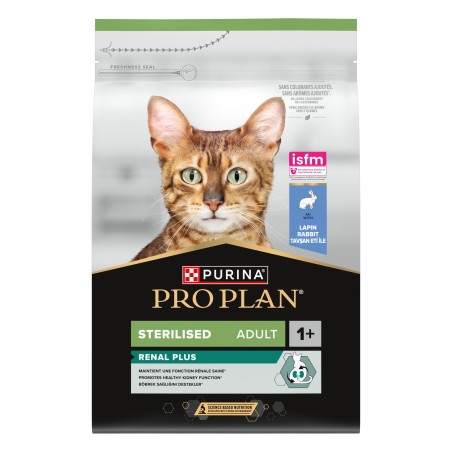 Ração para gato Pro Plan Sterilised Renal Plus - Coelho