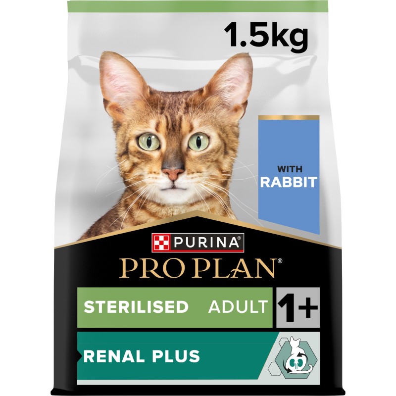 Ração para gato Pro Plan Sterilised Renal Plus - Coelho