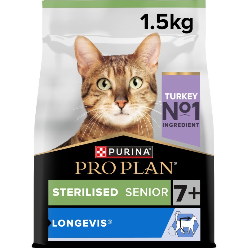 Ração para gato Pro Plan Sterilised Senior Longevis - Peru