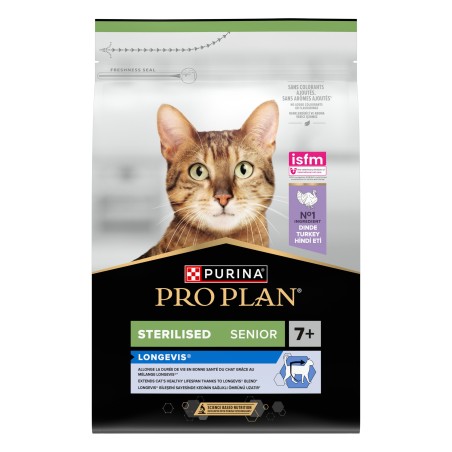 Ração para gato Pro Plan Sterilised Senior Longevis - Peru