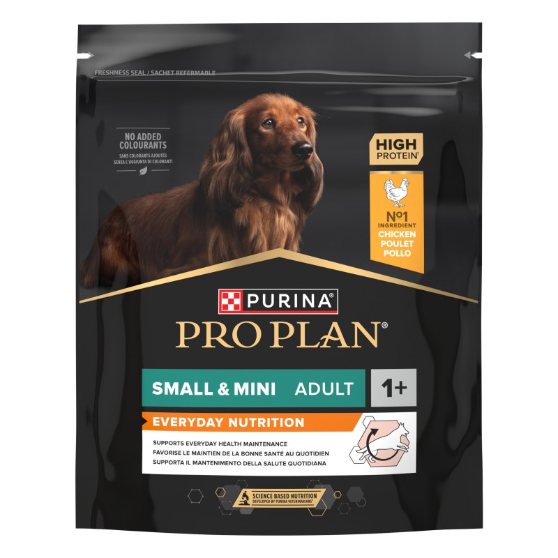 Pro Plan Everyday Nutrition Small & Mini - Ração seca para cão adulto pequeno - Frango
