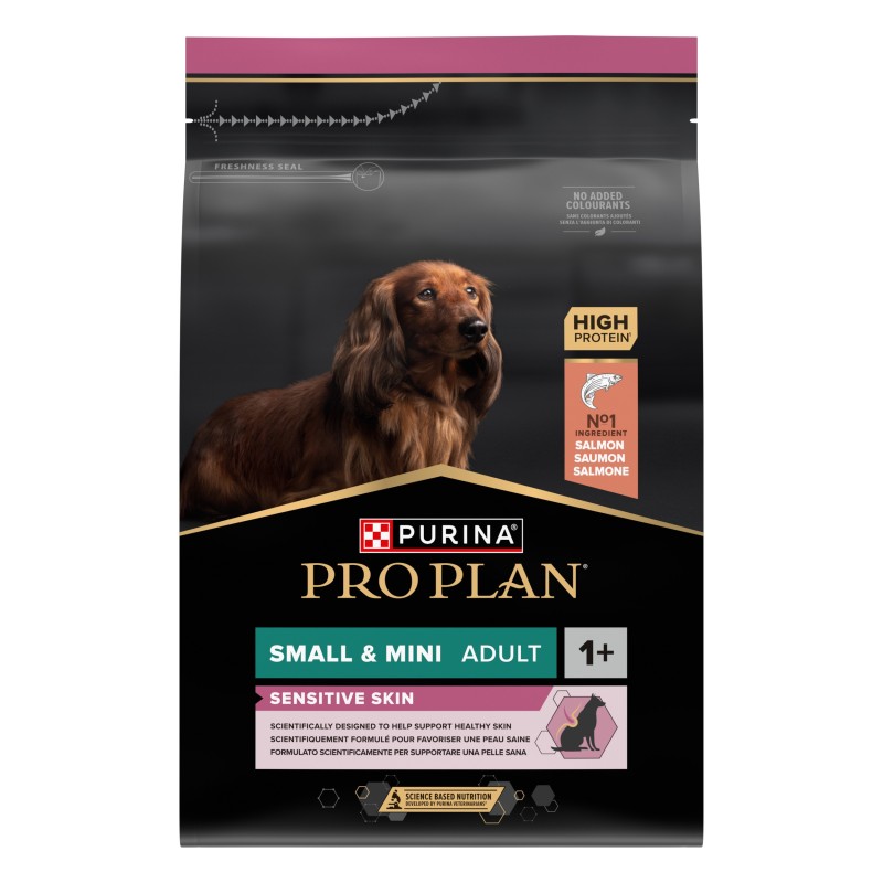 Ração para Cão Pro Plan Sensitive Skin Small & Mini Salmão