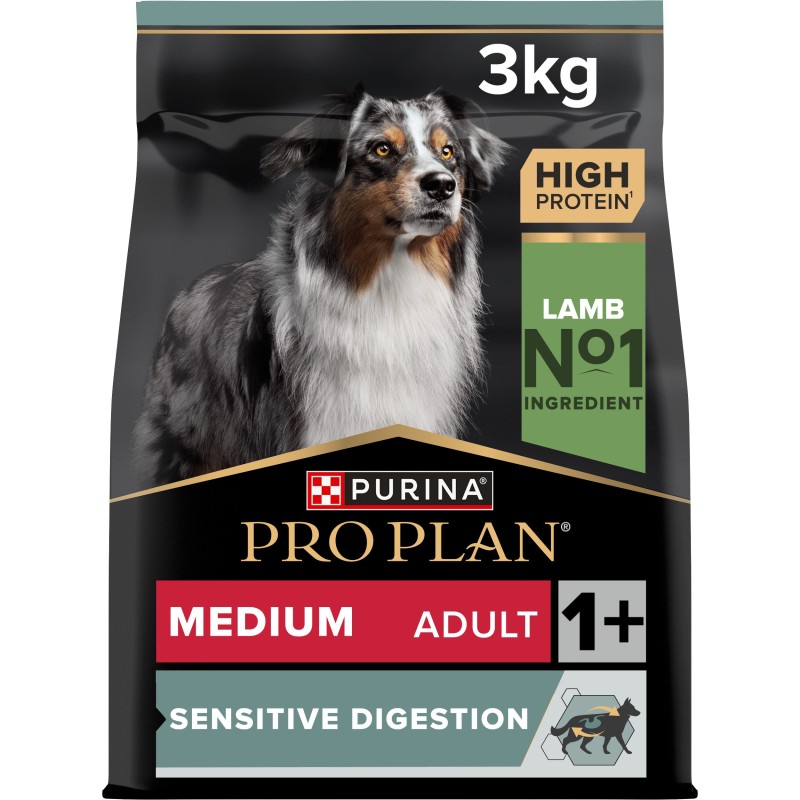 Ração para Cão Pro Plan Sensitive Digestion Medium Borrego