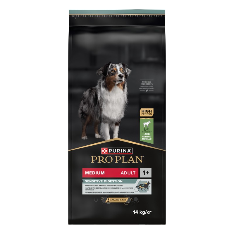 Ração para Cão Pro Plan Sensitive Digestion Medium Borrego