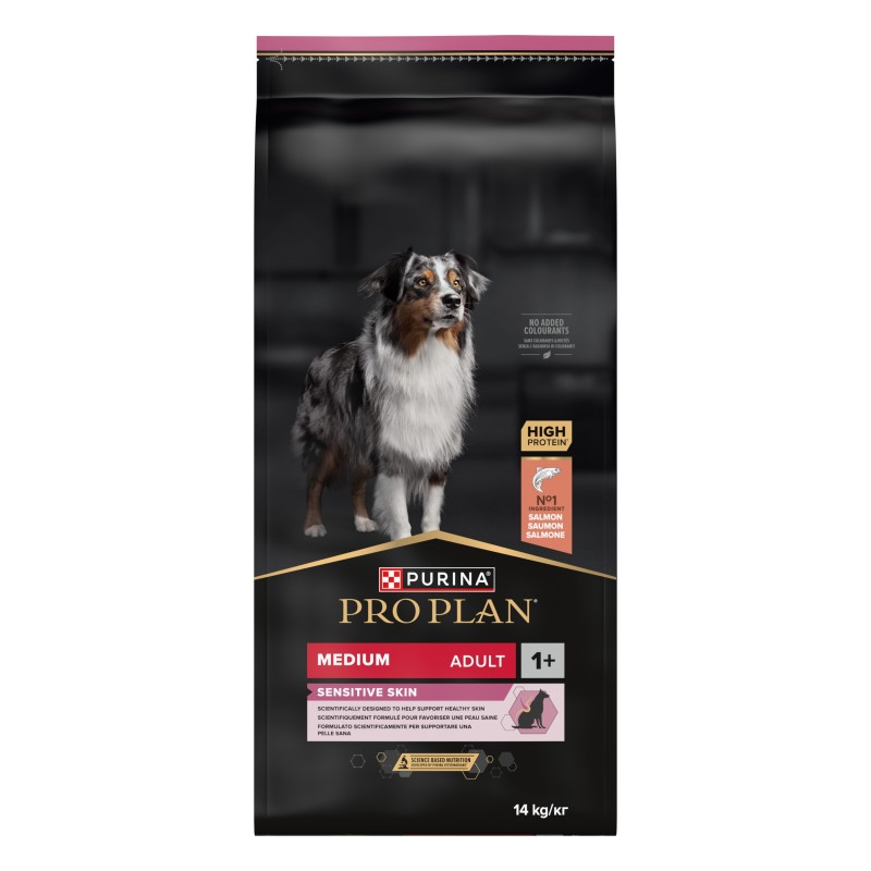 Ração para Cão Pro Plan Sensitive Skin Medium Salmão