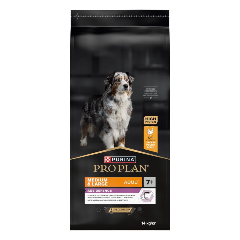 Ração para cão Pro Plan Age Defence Medium & Large 7+