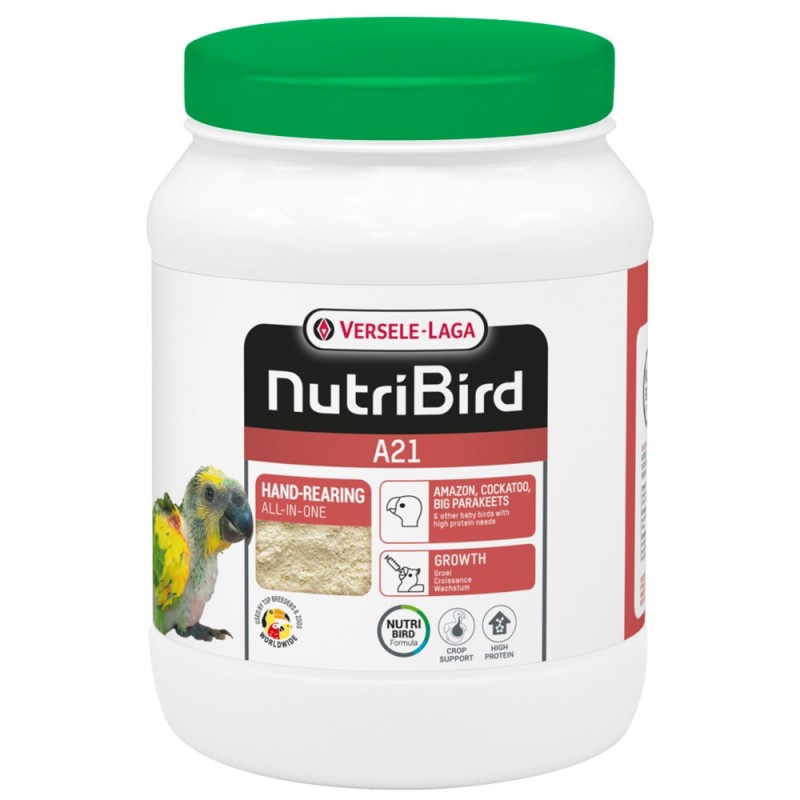 Nutribird A21 - Alimento para criação à mão para aves - Versele-Laga