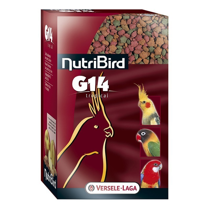 NutriBird G14 Tropical - Alimento de manutenção de grandes periquitos - Versele-Laga