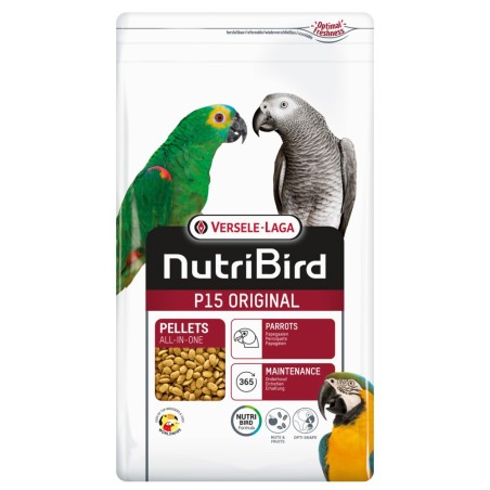 NutriBird P15 Original - Alimento de manutenção de papagaios - Versele-Laga