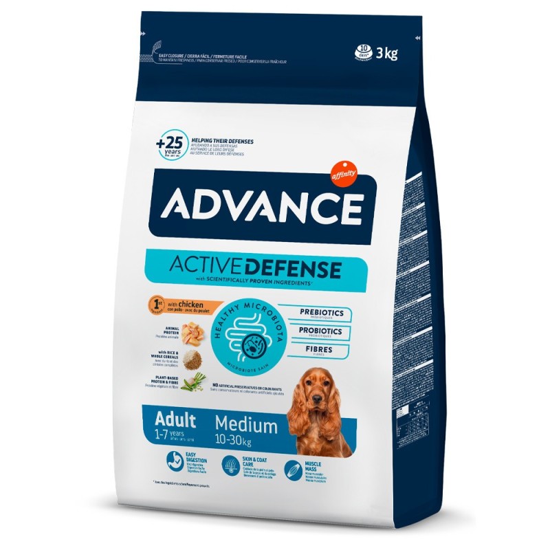 Ração para cão Advance Adult Medium de Frango e arroz