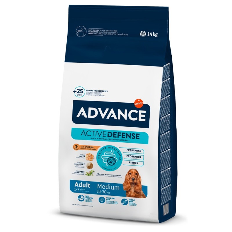 Ração para cão Advance Adult Medium de Frango e arroz