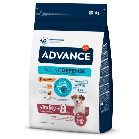 Ração para cão Advance Sénior mini +8 - Frango e arroz