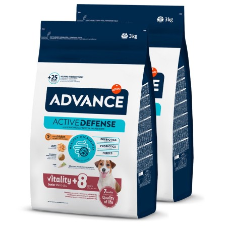Ração para cão Advance Sénior mini +8 - Frango e arroz