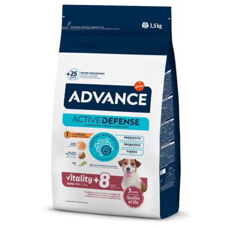 Ração para cão Advance Sénior mini +8 - Frango e arroz