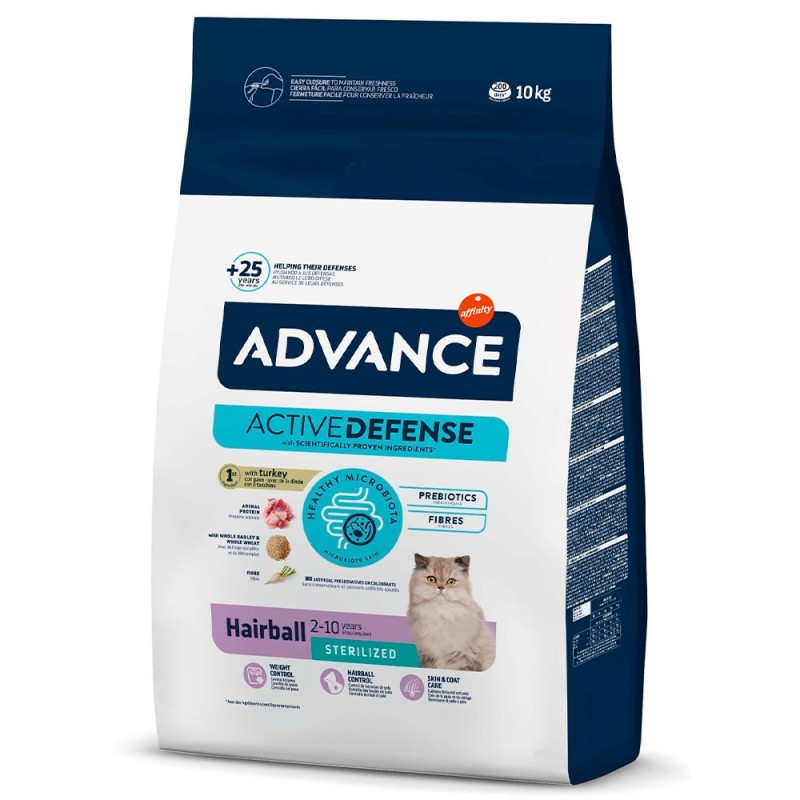 Ração para gato Advance Hairball Sterilized - Peru