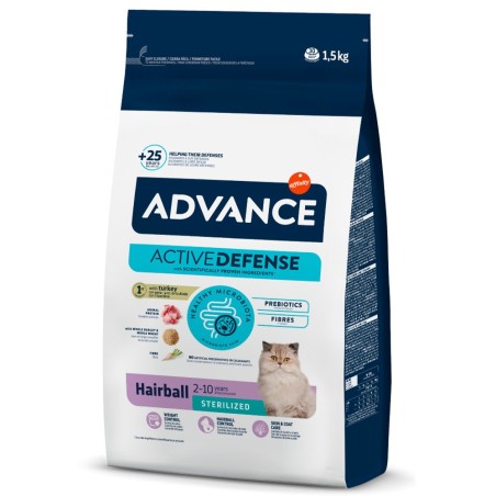 Ração para gato Advance Hairball Sterilized - Peru