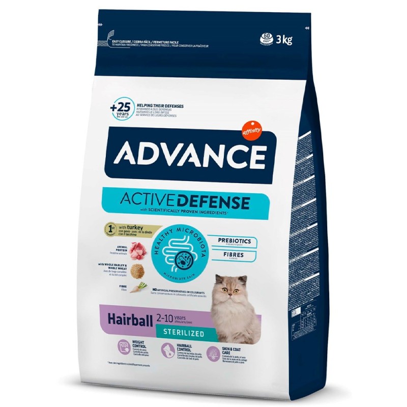 Ração para gato Advance Hairball Sterilized - Peru