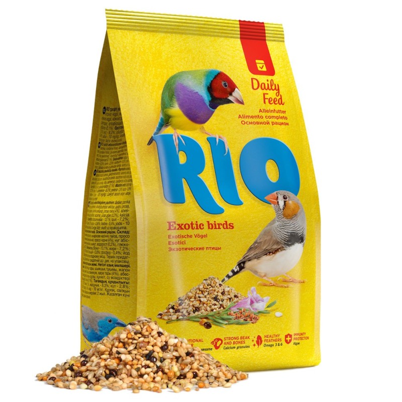 Mistura de sementes para pássaros exóticos - RIO