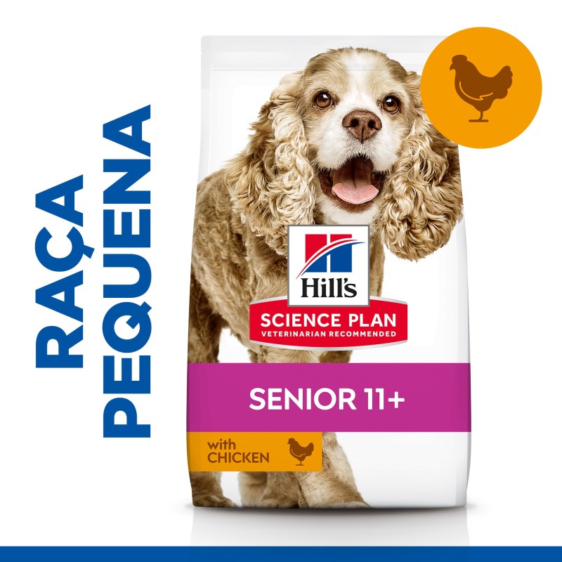 Ração para cães seniores mini e pequenos - Hill's Senior 11+ Small & Mini