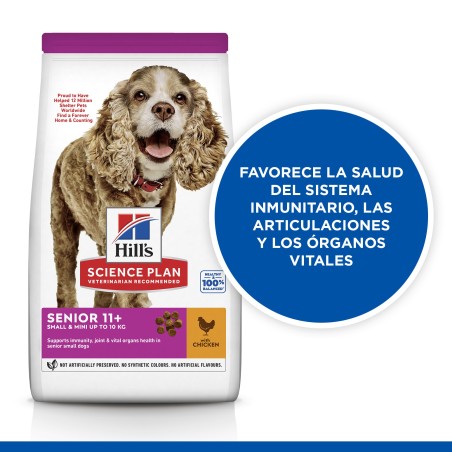 Ração para cães seniores mini e pequenos - Hill's Senior 11+ Small & Mini