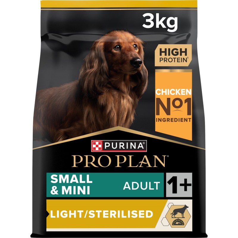 Ração para cão Pro Plan Light/Sterilised Small & Mini