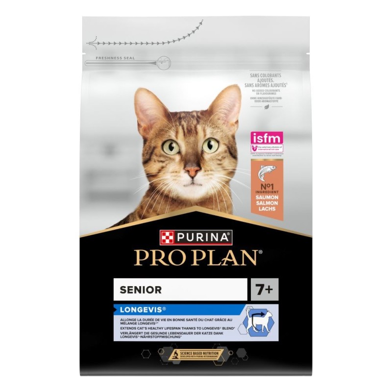 Ração para gato Pro Plan Original Sénior Longevis - Salmão