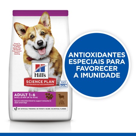 Ração para cão pequeno - Hill's Adulto Small & Mini - Cordeiro