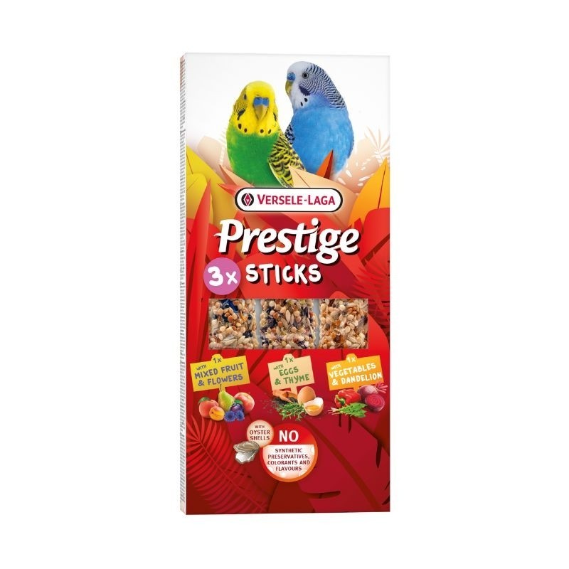 Snack para periquitos Prestige Sticks de sementes