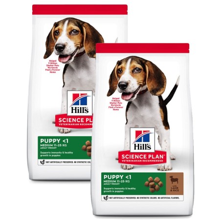 Ração para cachorro - Hill's Puppy Medium - Cordeiro