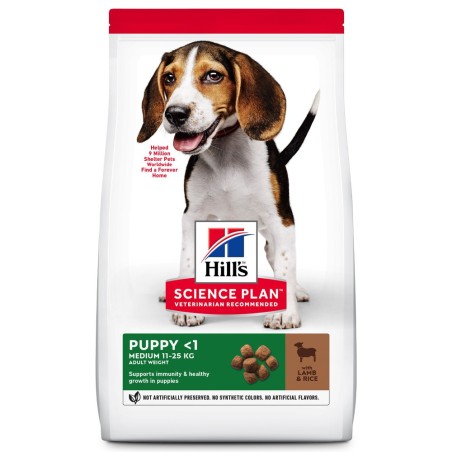Ração para cachorro - Hill's Puppy Medium - Cordeiro