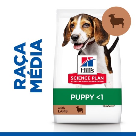 Ração para cachorro - Hill's Puppy Medium - Cordeiro