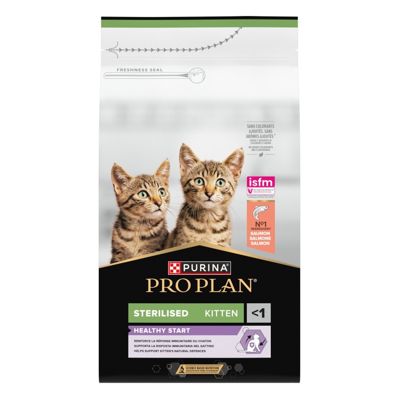 Ração para gato Pro Plan Sterilised Healthy Start Kitten - Salmão