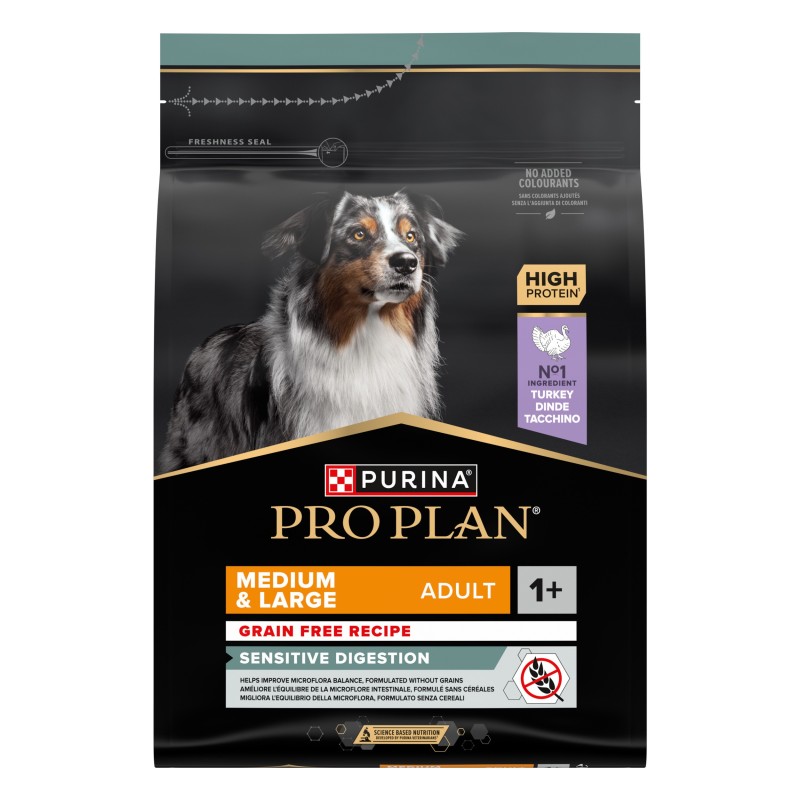 Ração para cão Pro Plan Sensitive Digestion Grain Free Medium & Large Adulto Peru