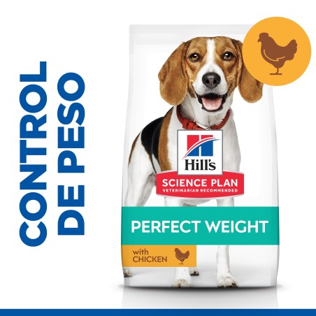 Ração para cão com excesso de peso - Hill's Perfect Weight Medium Adult