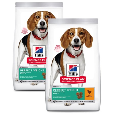 Ração para cão com excesso de peso - Hill's Perfect Weight Medium Adult