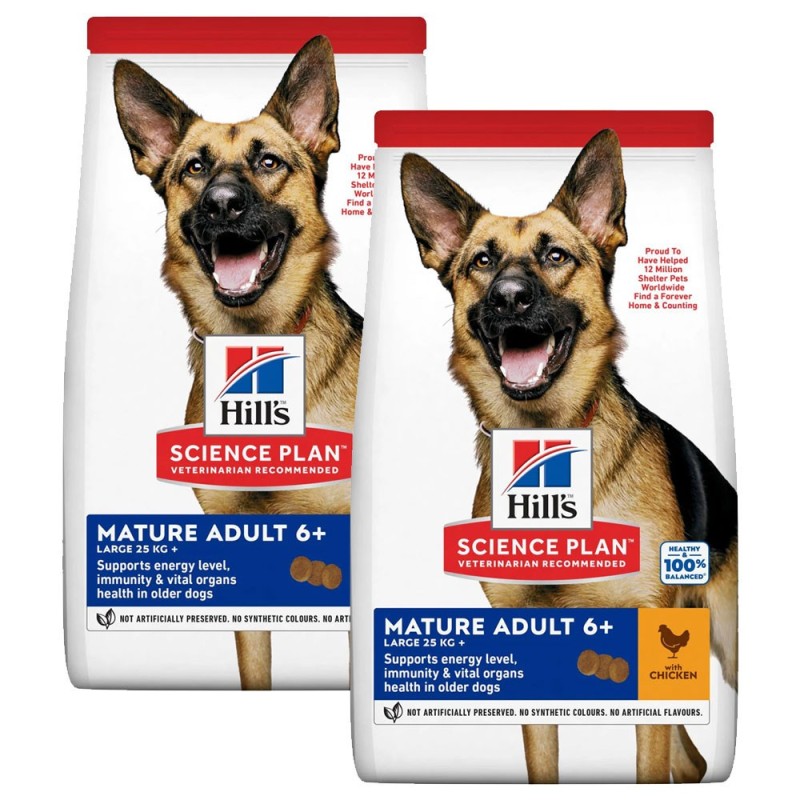Ração para cão sénior - Hill's Mature Adult 6+ Large