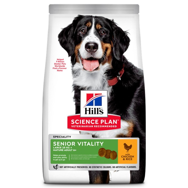 Ração para cão sénior grande - Hill's Senior Vitality Large Mature 6+